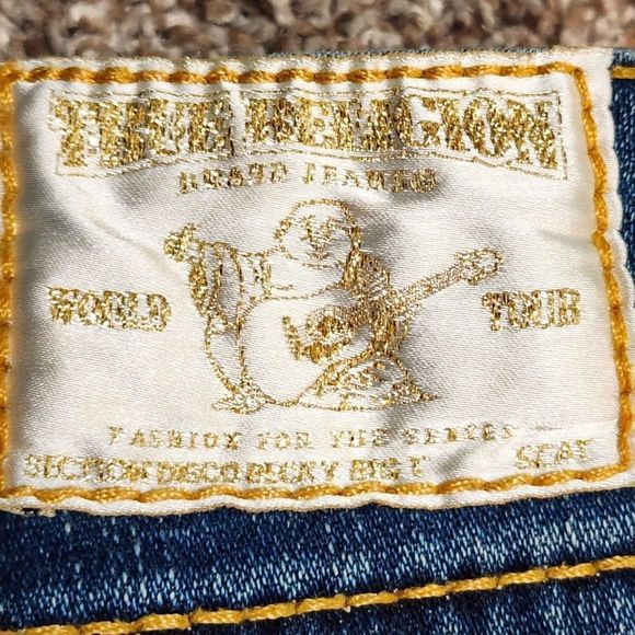True Religion Denim - 𝅺true Religion Jeans Disco Becky Big T Size 31 flare bootcut RARE GOLD label